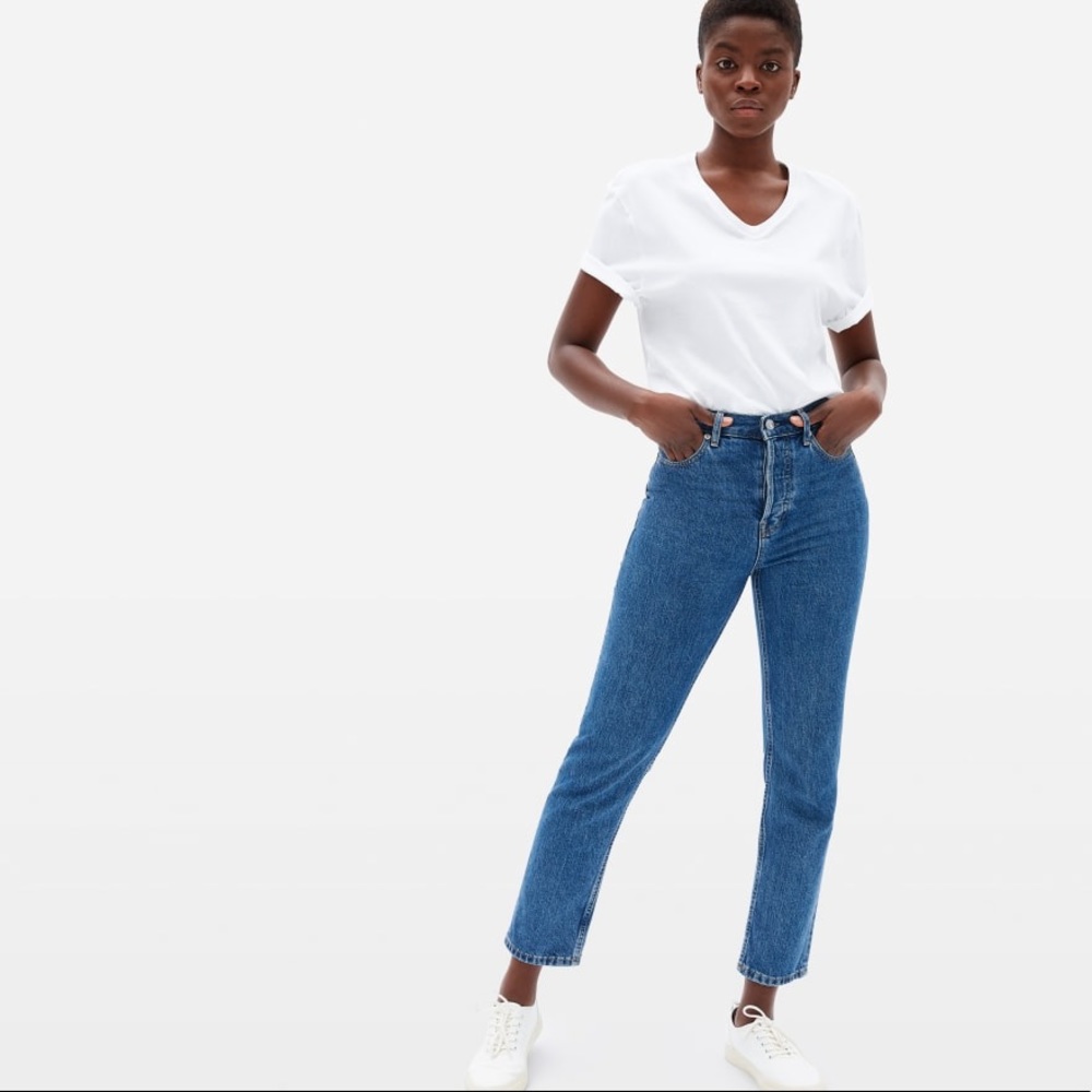 Everlane Women's High Rise Jeans - Blue